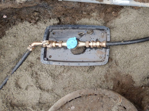 量水器(メーター)周りの配管